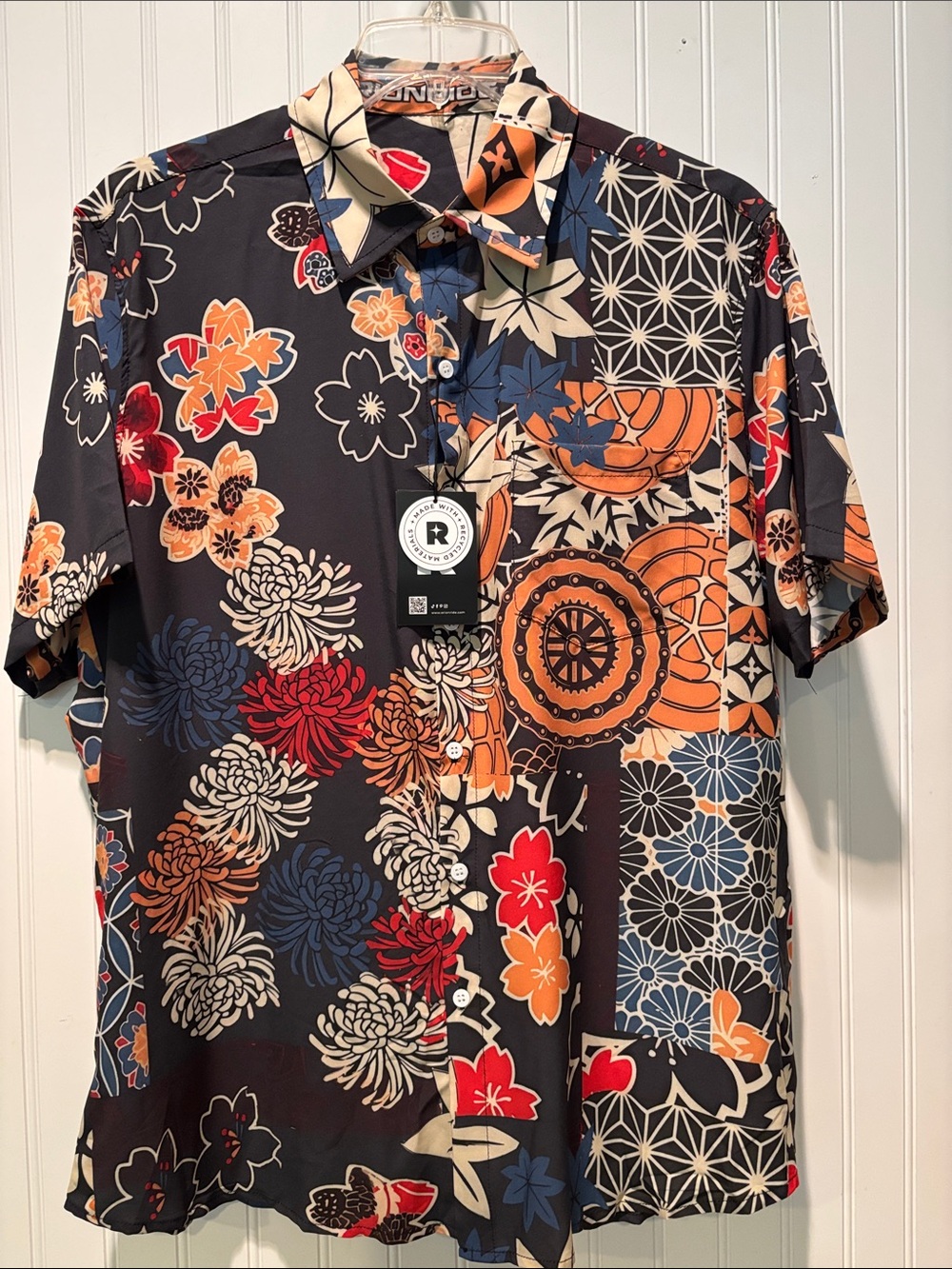 NWT Orionride Men’s Unique Gear Flower Ultra Lightweight Short-Sleeve Shirt Sz X